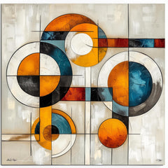 11 Mid Century Modern Abstract Digital Wall Art, Large Square Artwork Over The Bed Wall Decor Geometric Art, Minimalist Art Print Home Decor