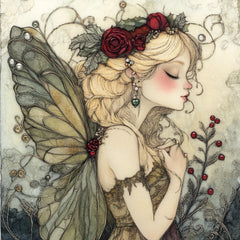 15 Enchanting Christmas Fairy Wall Art, Fantasy Fairy Poster, Woodland Fairy Artwork, Fairy Tale Illustration, Ethereal Fairy, Printable Art