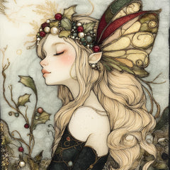 15 Enchanting Christmas Fairy Wall Art, Fantasy Fairy Poster, Woodland Fairy Artwork, Fairy Tale Illustration, Ethereal Fairy, Printable Art