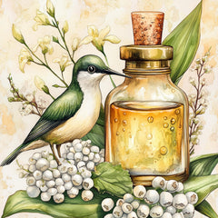 ELEVEN Large Green Square Art, Bird and Potion Illustration, 11 Digital Images Set, Nature Inspired Printable Wall Art, Botanical Decor