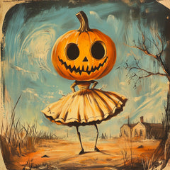 34 Spooky Pumpkin Head Character Poster Halloween Wall Art Creepy Pumpkin Illustration Unique Fall Decor, Scary Pumpkin Print Digital Images