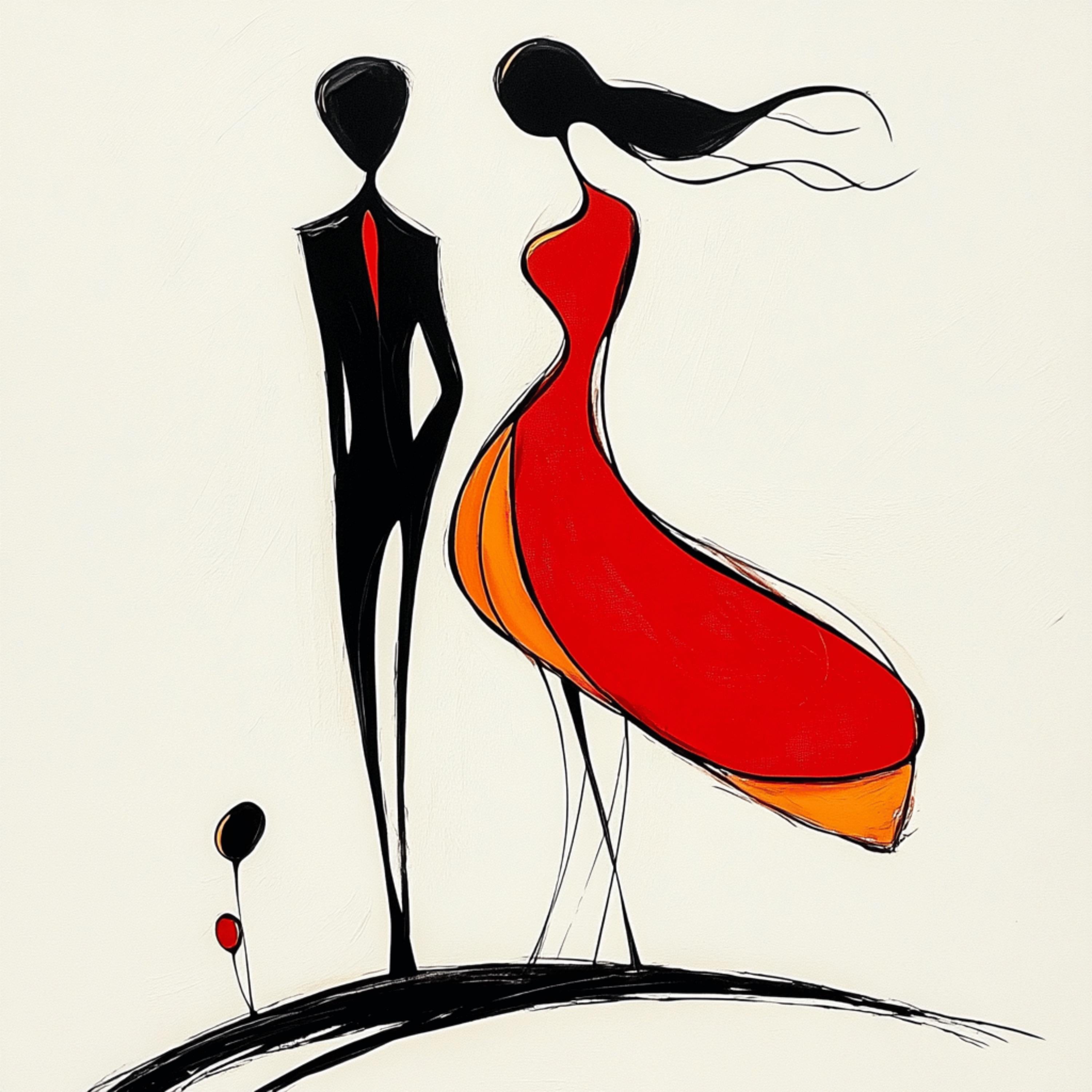 17 Abstract Minimalist Poster Red Black Art Print Modern Wall Decor, Contemporary Home Decor, Art for Living Room, Unique Wall Art Printable