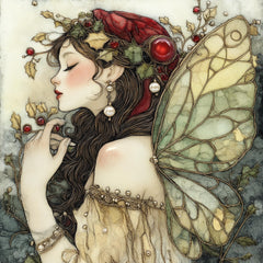 15 Enchanting Christmas Fairy Wall Art, Fantasy Fairy Poster, Woodland Fairy Artwork, Fairy Tale Illustration, Ethereal Fairy, Printable Art