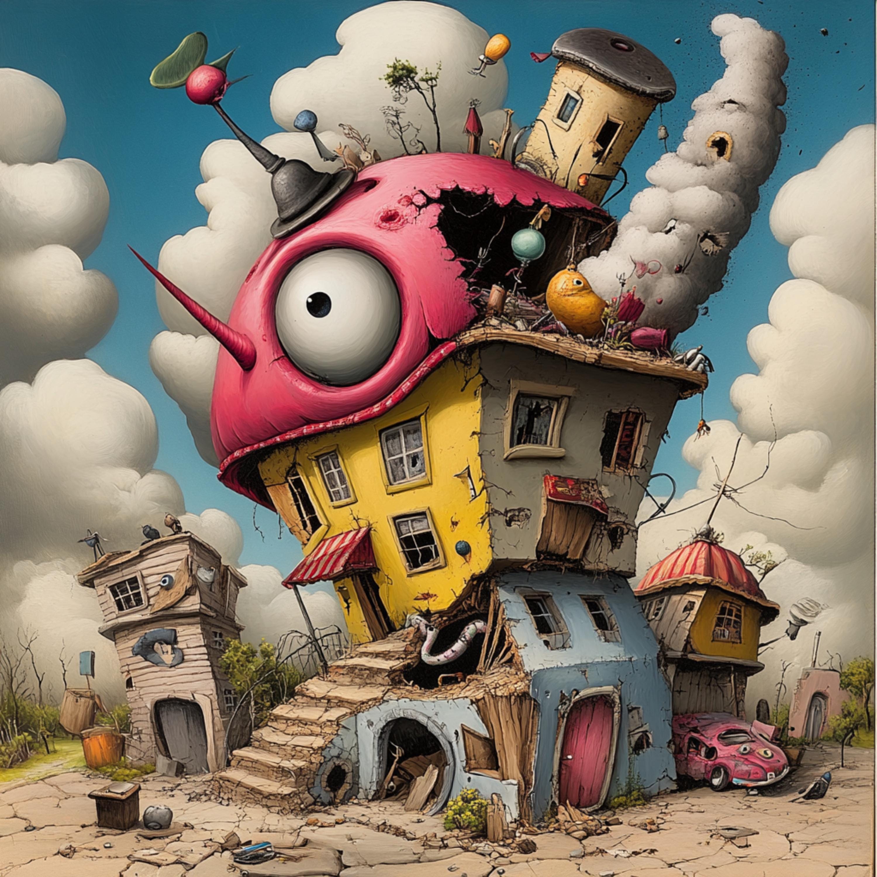 Surrealism Art 36 Images, Digital Artwork Collection, Modern Wall Poster, Large Square Art, Home Office Decor, Bedroom Accent