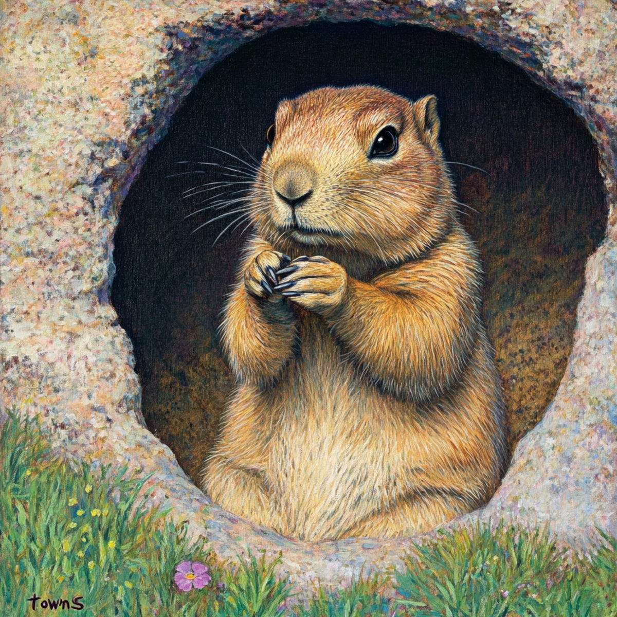 10 Prairie Animals Digital Poster, Large Square Art, 10 Digital Animal Prints, Wildlife Digital Art Set, Wall Decor for Nature Lovers