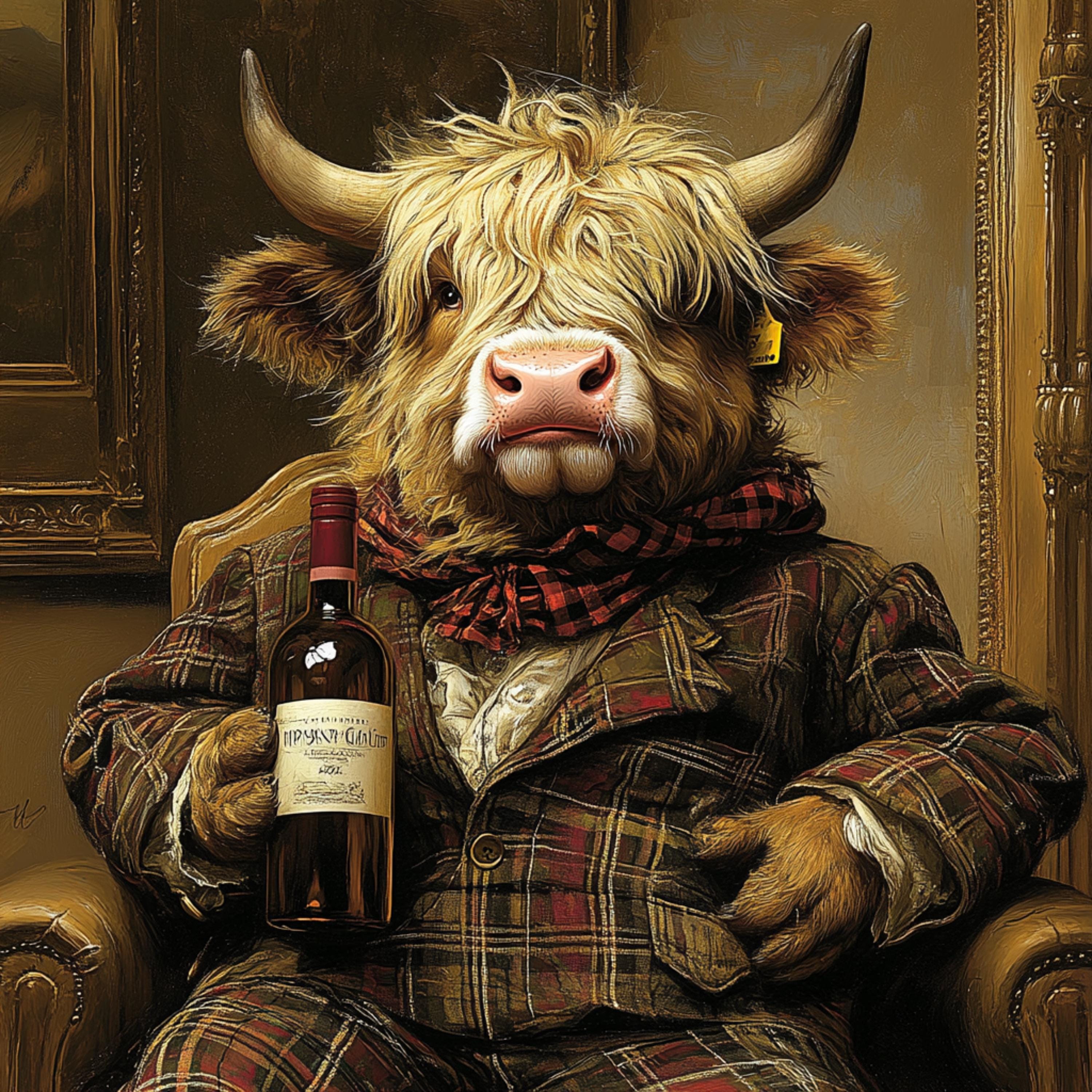 15 Scottish Highland Cow Prints, Digital Images Set, Large Square Poster Art, Unique Overthebed Decor, Highland Cow Wall Art