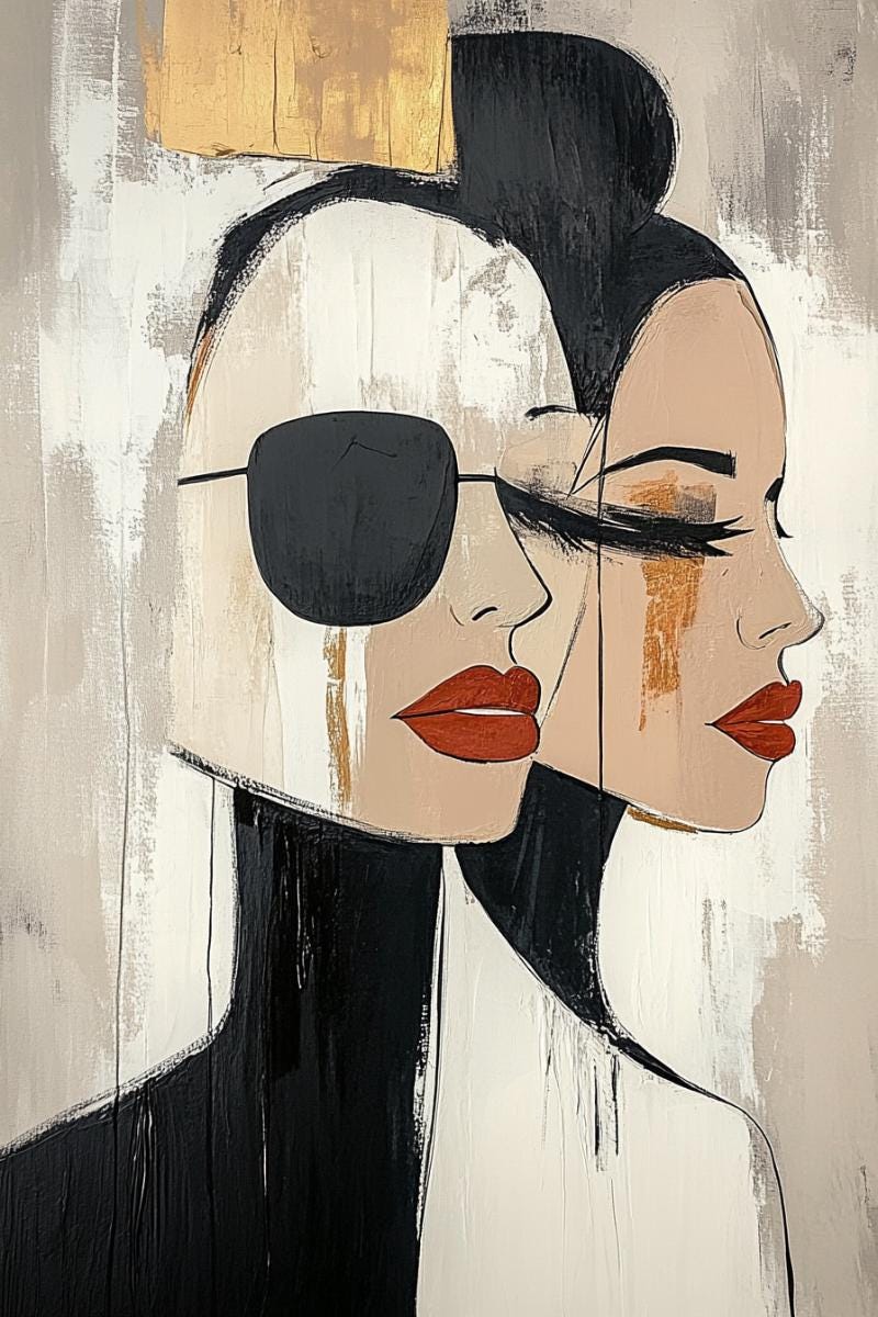 Abstract Figures Portraits, Set of 12 Digital Images, Large Art Poster, Modern Wall Decor, Contemporary Poster, Minimalist Art Print