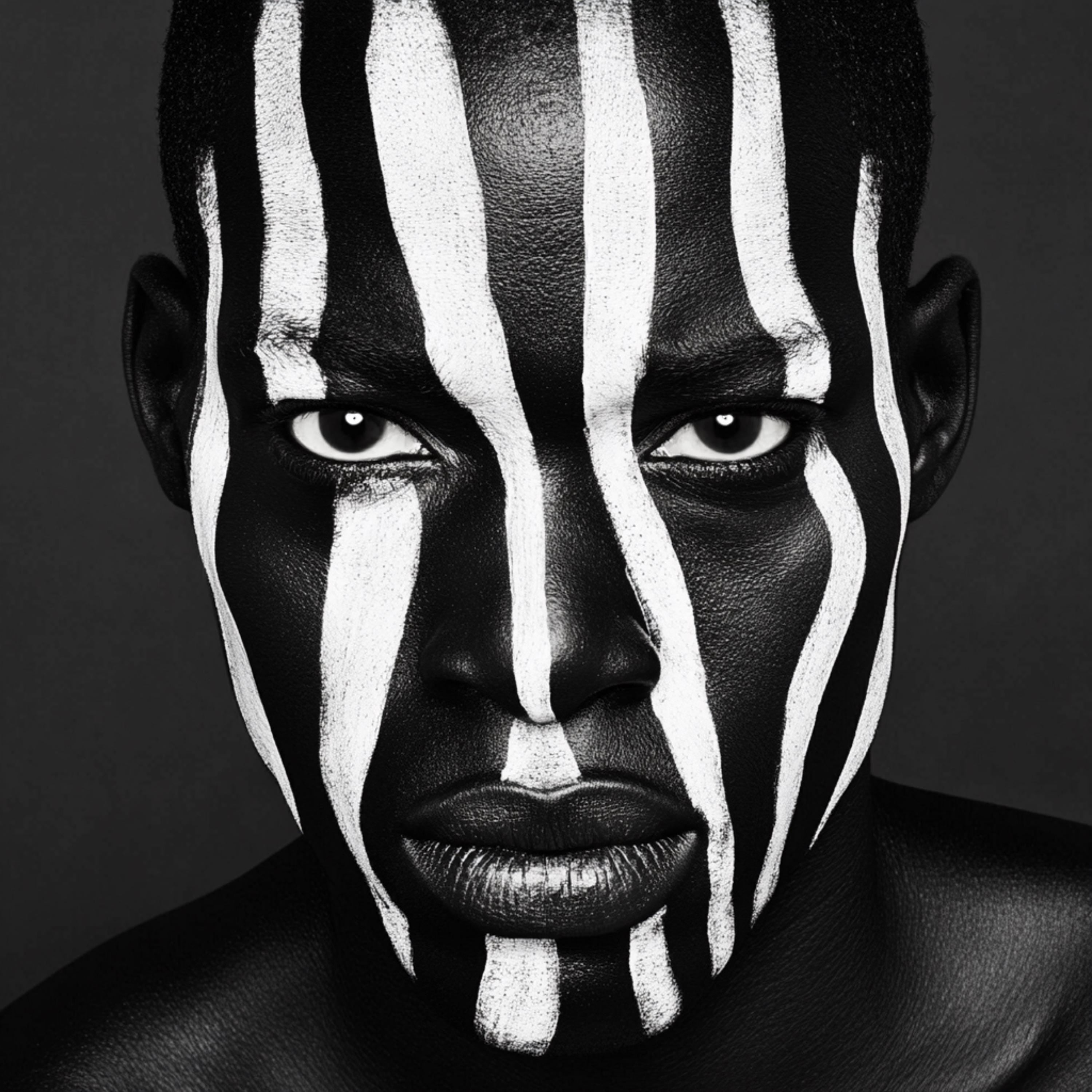 12 Bold Black and White Portrait Photography, Large Digital Square Artwork, Cultural Black Male and Female Posters, Set of 12