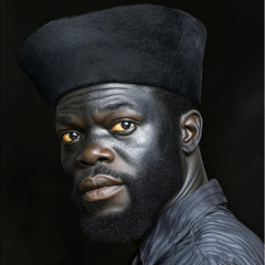 12 Bold Black and White Portrait Photography, Large Digital Square Artwork, Cultural Black Male and Female Posters, Set of 12
