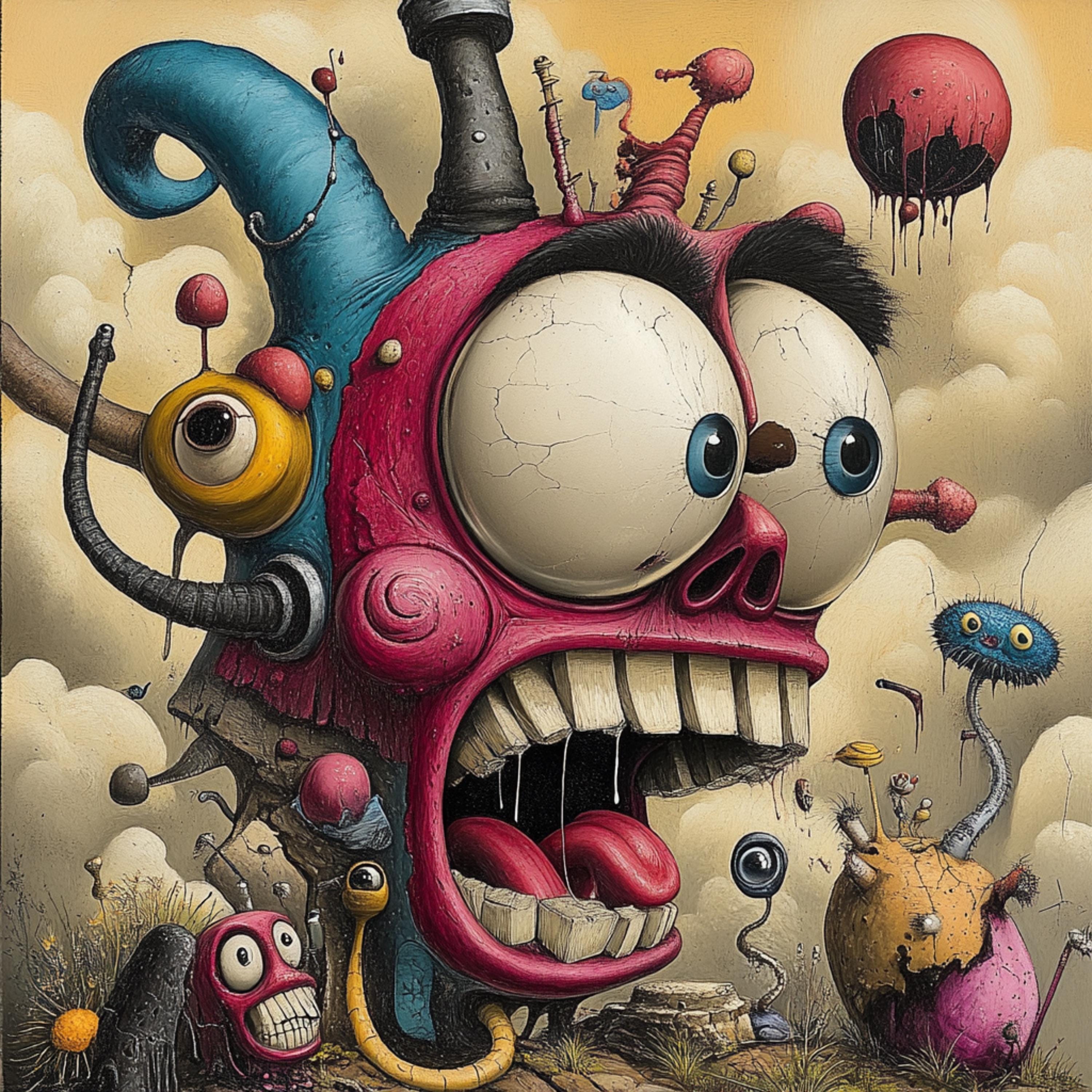 Surrealism Art 36 Images, Digital Artwork Collection, Modern Wall Poster, Large Square Art, Home Office Decor, Bedroom Accent