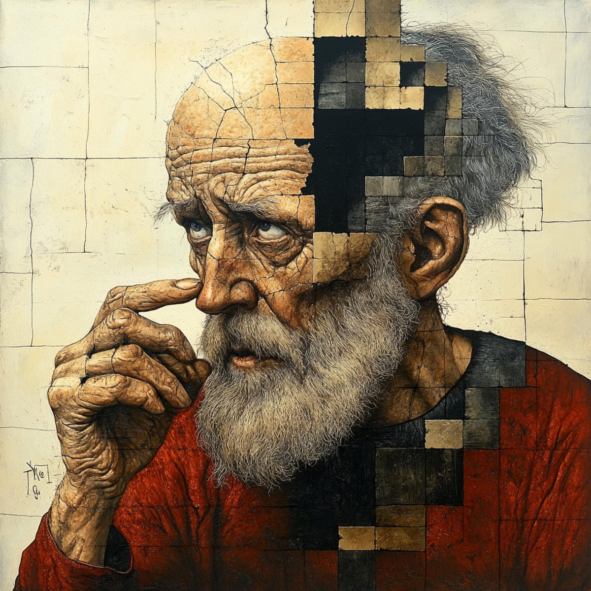 Surrealism Art 36 Images, Digital Artwork Collection, Modern Wall Poster, Large Square Art, Home Office Decor, Bedroom Accent