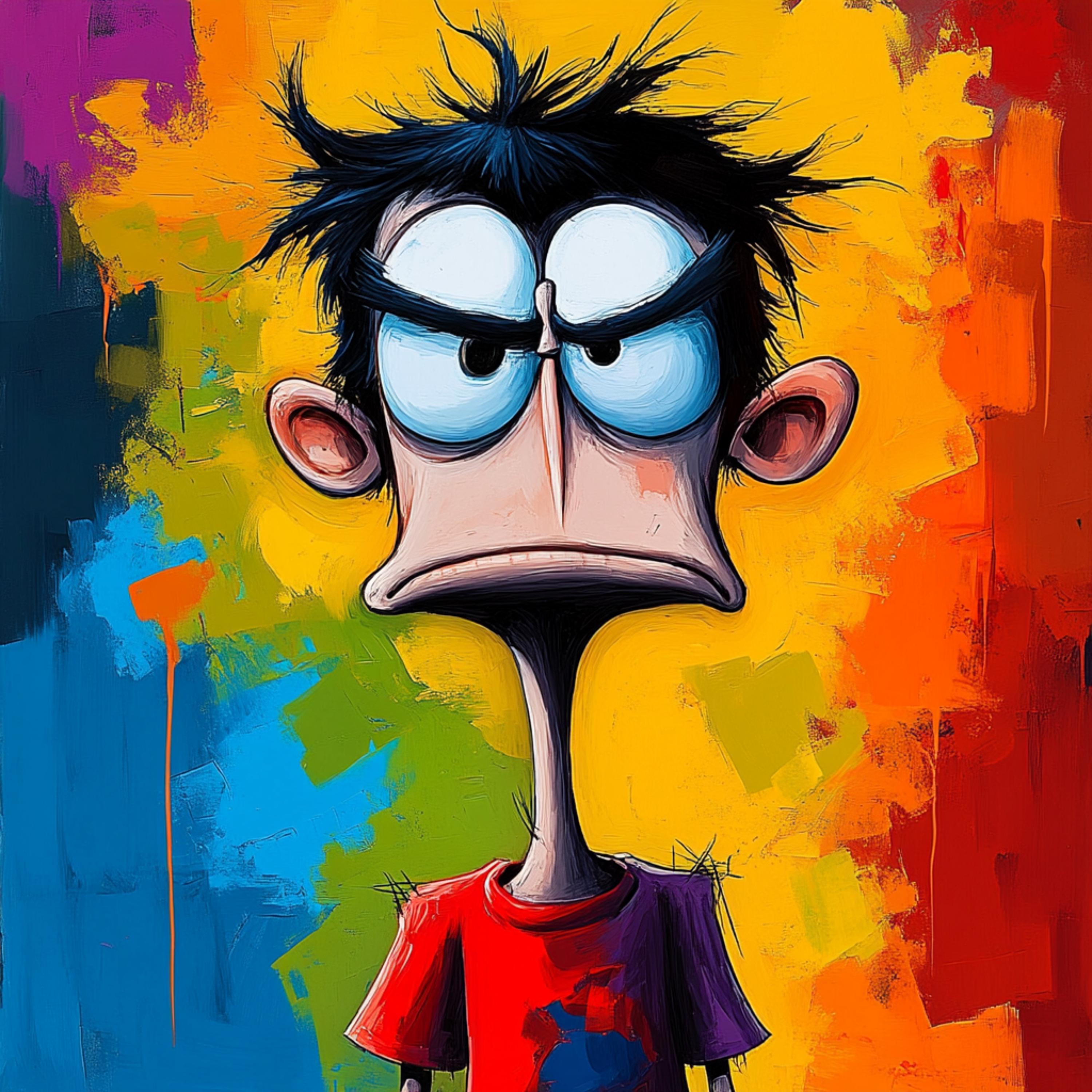 10 Vibrant Cartoon Character Prints, Colorful Poster Art, Kid's Room Decor, Playroom Wall Art, Set of 10 Digital Images