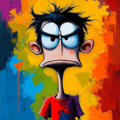 10 Vibrant Cartoon Character Prints, Colorful Poster Art, Kid's Room Decor, Playroom Wall Art, Set of 10 Digital Images