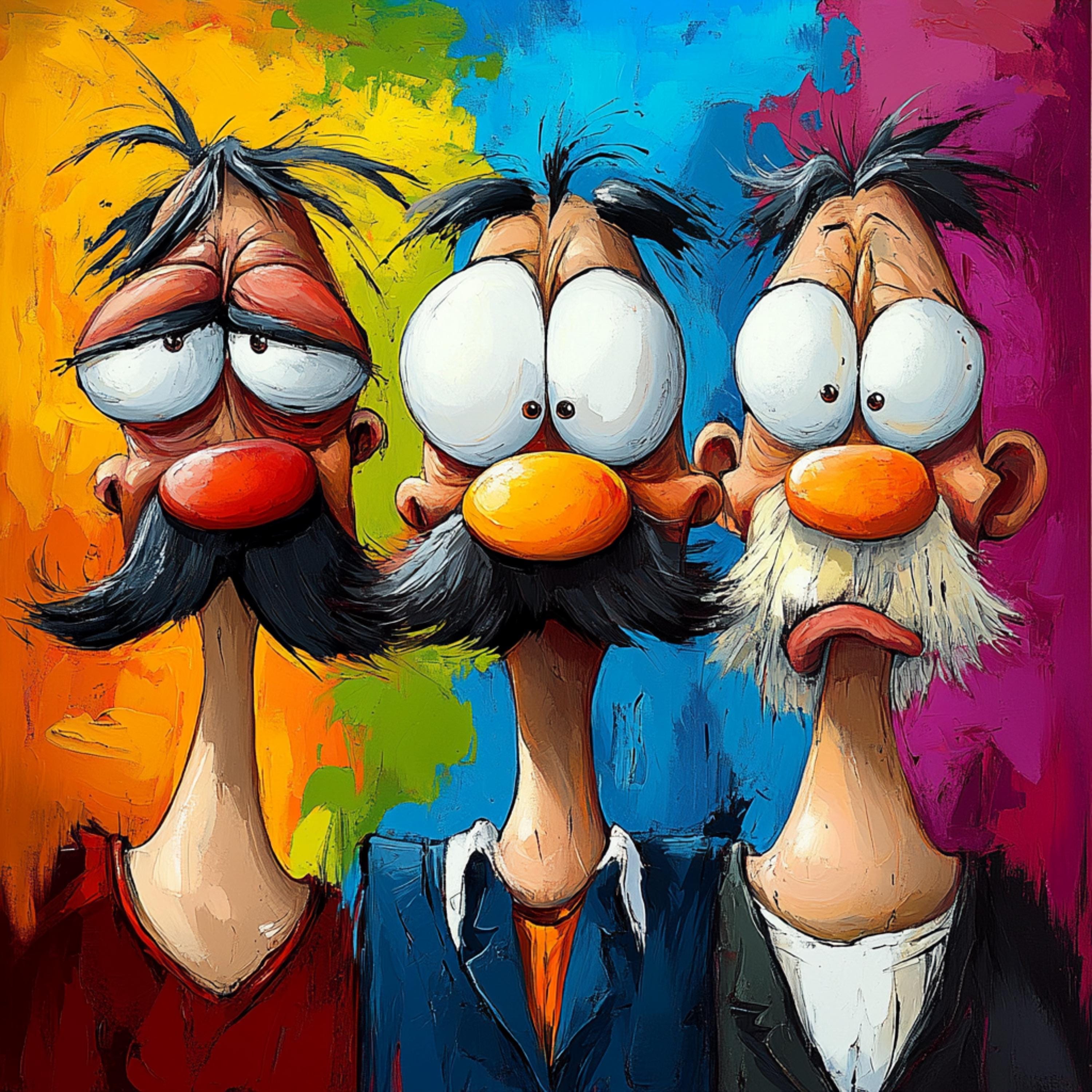 10 Vibrant Cartoon Character Prints, Colorful Poster Art, Kid's Room Decor, Playroom Wall Art, Set of 10 Digital Images