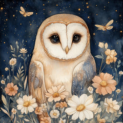 16 Enchanting Owl Art Prints, Set of 16 Digital Posters, Large Square Wall Decor, Kid's Room, Bedroom, Playroom Artwork, Animal Theme