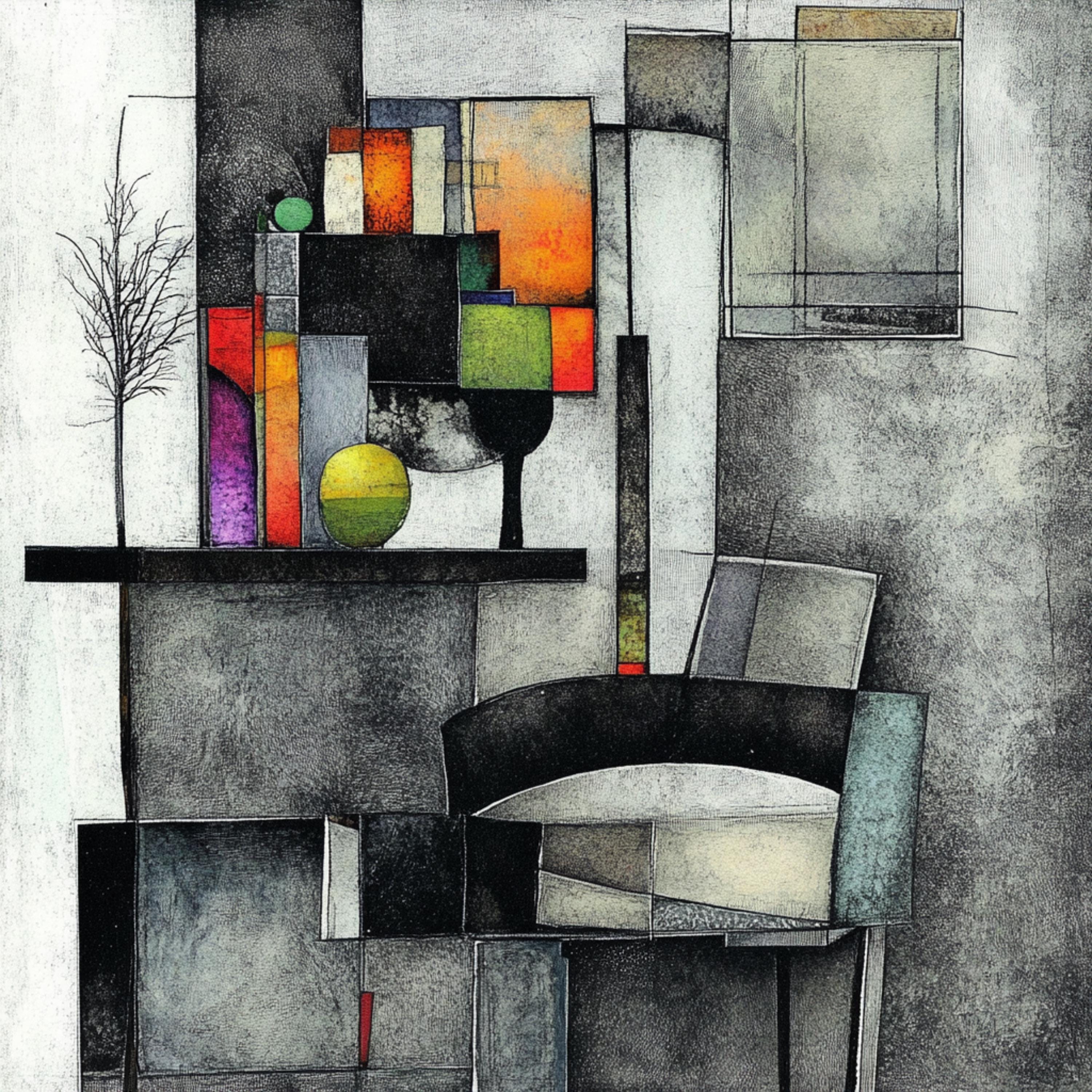 11 Modern Abstract Art Prints, Large Square Artwork, Over the Bed Art, Contemporary Wall Decor, 11 Grey Abstract Digital Images Poster