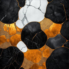 12 Abstract Wall Art Set, Black Gold Marble Art, Large Square Prints, Digital Download, Modern Home Decor, Unique Art Pieces
