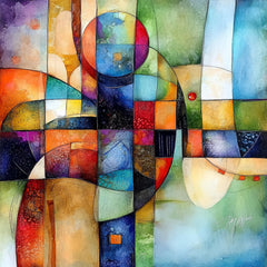 12 Abstract Artwork Digital Prints, Vibrant Colors Wall Art, Large Square Poster, 12 Digital Images Set, Colorful Abstract Art