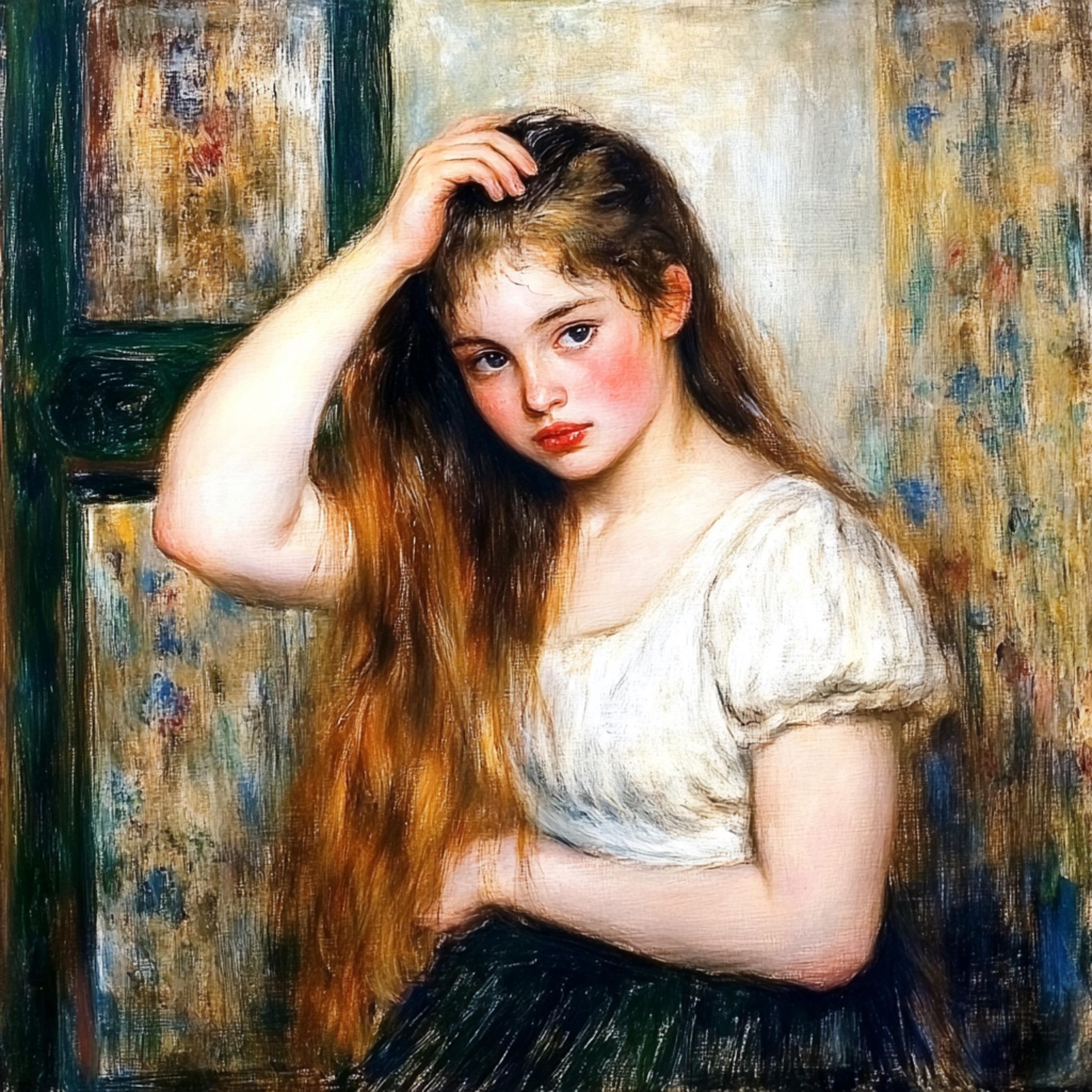 12 Classical Impressionist Style Painting Digital Download, Large Square Artwork 12 Images Set, Timeless Art Collection