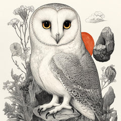 100 Owl Digital Art Print, Various Artistic Styles, Owl Poster, Large Square Artwork, 100 Digital Images, Wall Decor, Nature Artwork
