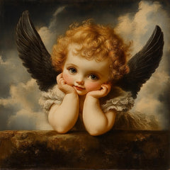 Set of 30 Digital Images Cupid Cherub Angel Christmas Large Artwork Square Art Perfect for Home Decor Wall Art