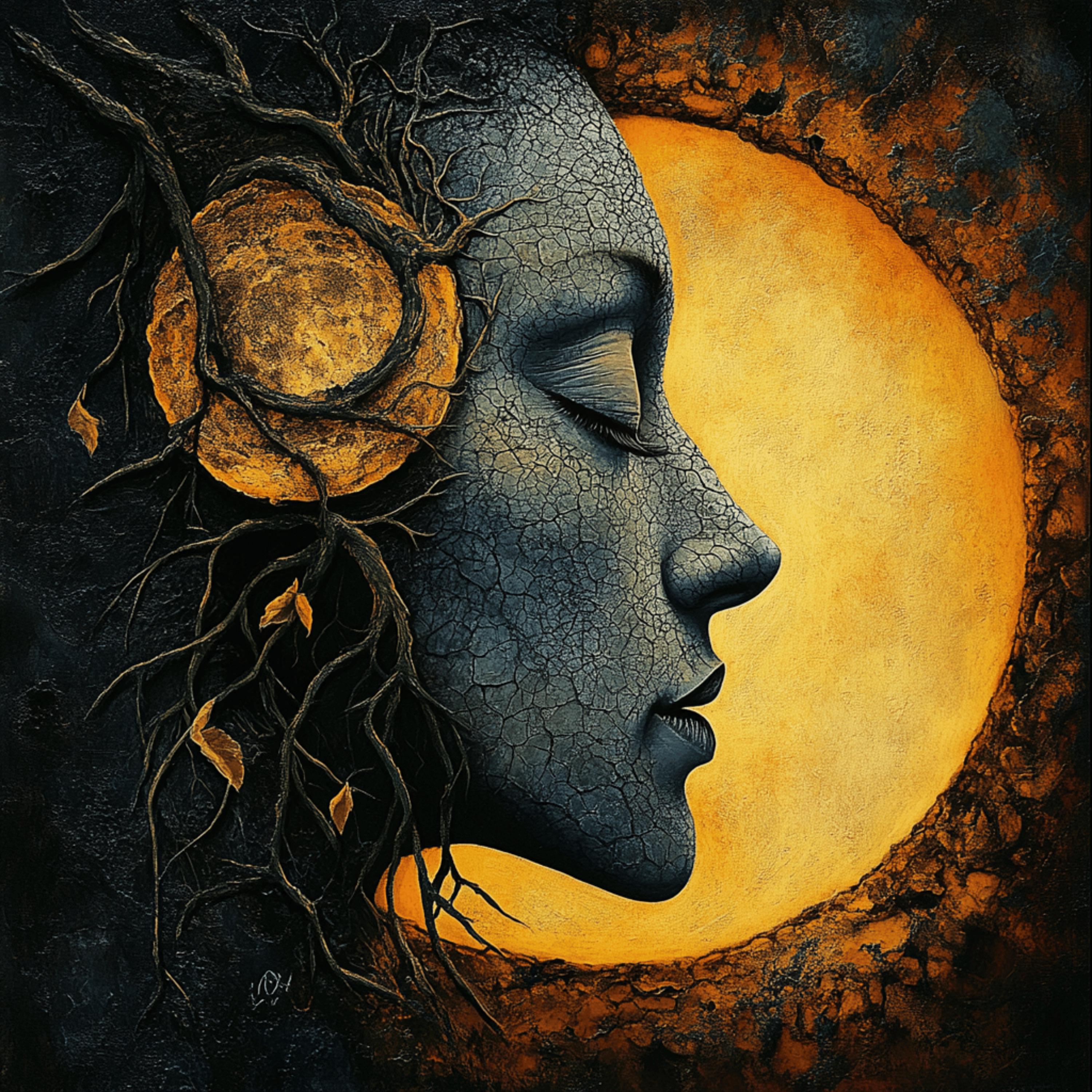 16 Nature Inspired Female Portrait Art, Large Square Artwork, Digital Image Print, Wall Decor, Home and Office Decoration, 16 Prints Set
