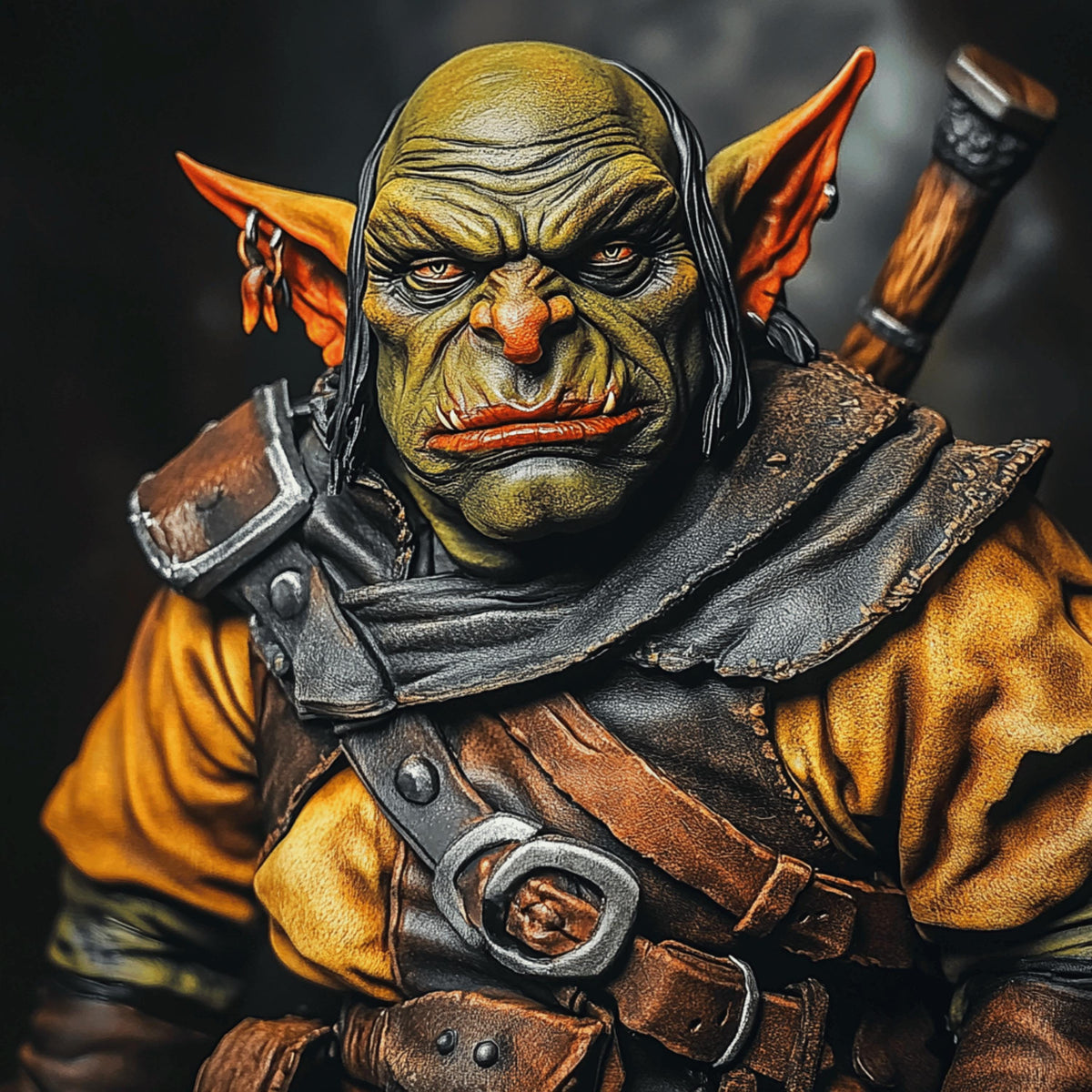 12 Digital Goblin Art Poster, Troll Sci-Fi Wall Decor, Futuristic Goblin Print, Large Square Goblin Image, 12 Digital Goblin Art