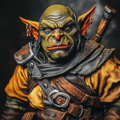 12 Digital Goblin Art Poster, Troll Sci-Fi Wall Decor, Futuristic Goblin Print, Large Square Goblin Image, 12 Digital Goblin Art