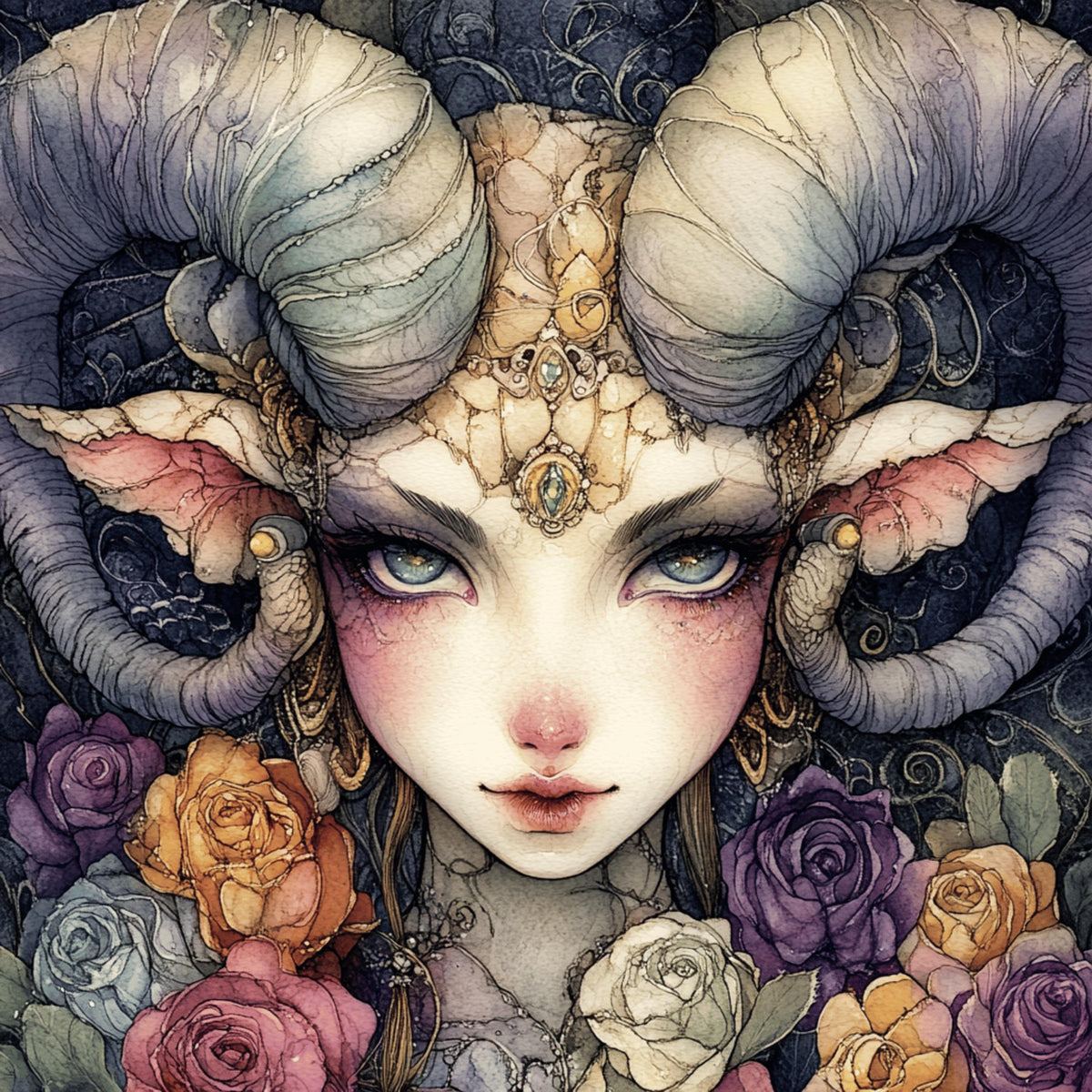 16 Mystical Mythical Creatures Poster, Digital Art Print, Large Square Art, Fantasy Wall Decor, 16 Digital Images Set, Fantasy Artwork Snake