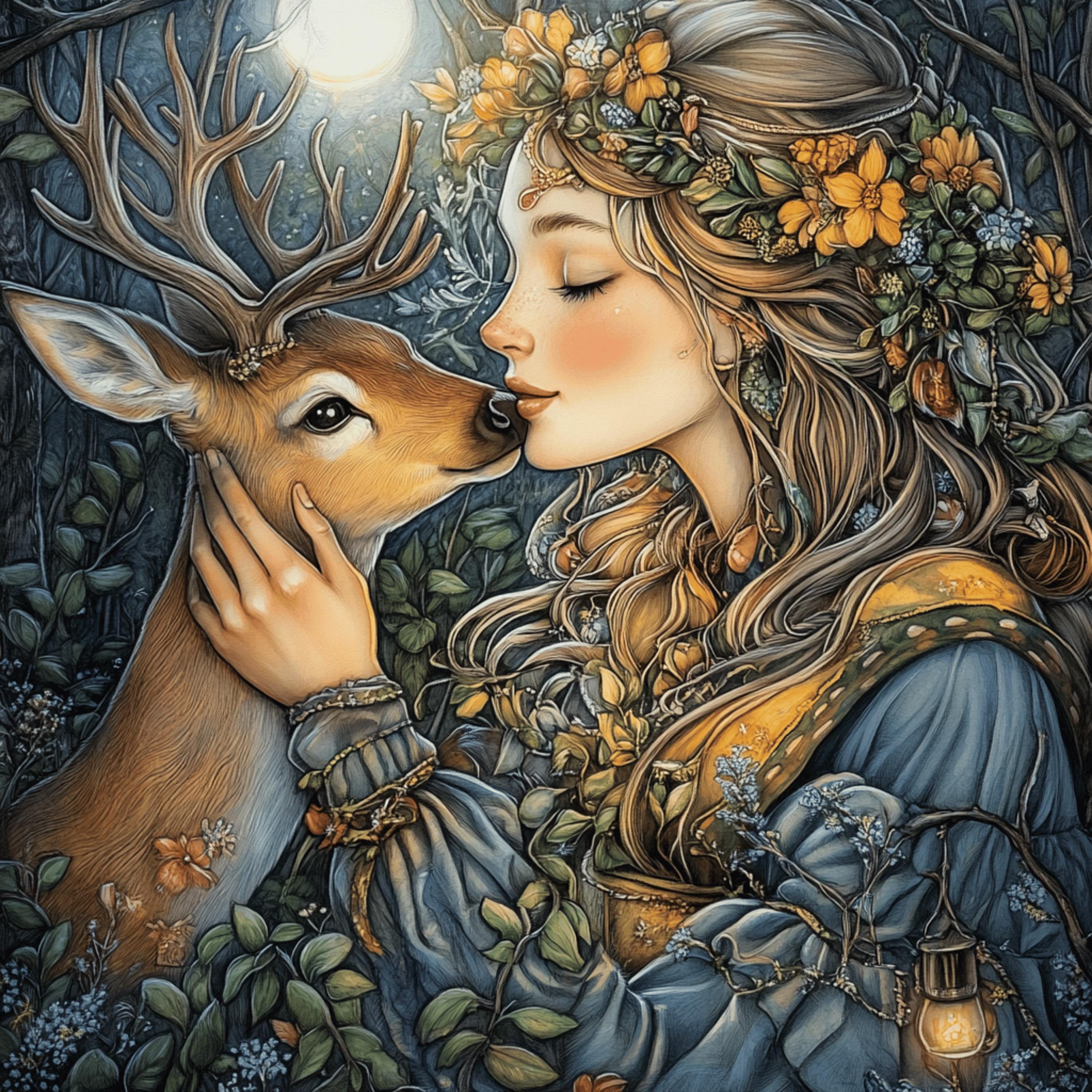 60 Ostara Spring Equinox Digital Images - Mystical Pagan Artwork for Instant Download