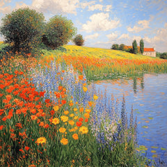60 Monet-Inspired Digital Artwork Images - Impressionist Style Nature, Portrait and Landscape Prints