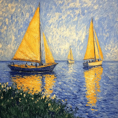 60 Monet-Inspired Digital Artwork Images - Impressionist Style Nature, Portrait and Landscape Prints