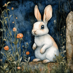 11 Easter Bunny Poster Digital Images Rabbits Spring Equinox Art Large Square Art Poster Ostara Decor