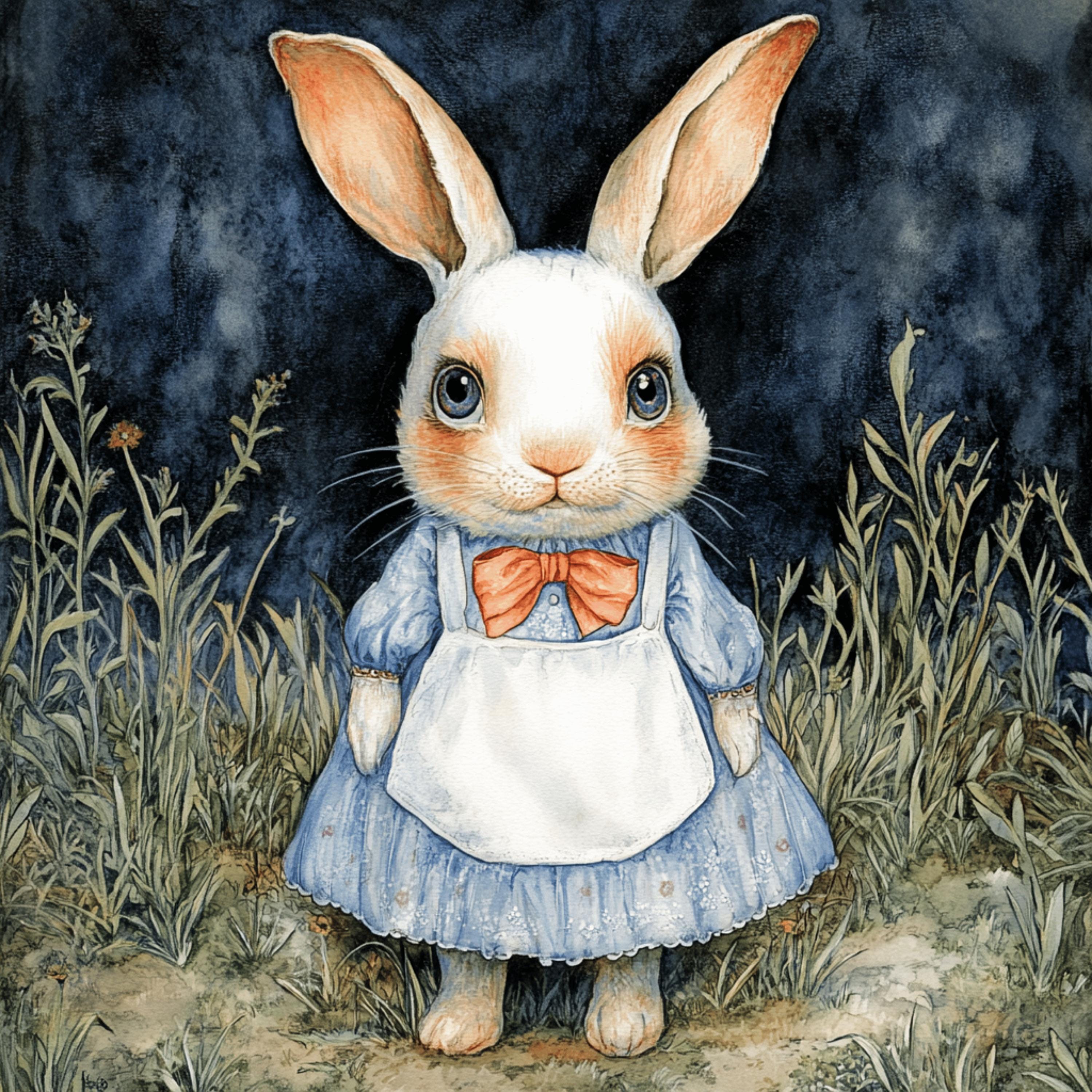 11 Easter Bunny Poster Digital Images Rabbits Spring Equinox Art Large Square Art Poster Ostara Decor