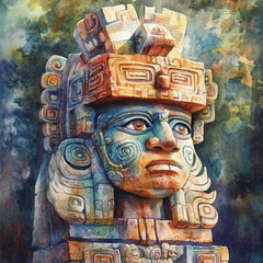 60 Digital Mayan Chichen Itza Images, Large Square Artwork, Instant Download, Mayan Temple Art, Vibrant Cultural Designs, High-Resolution.