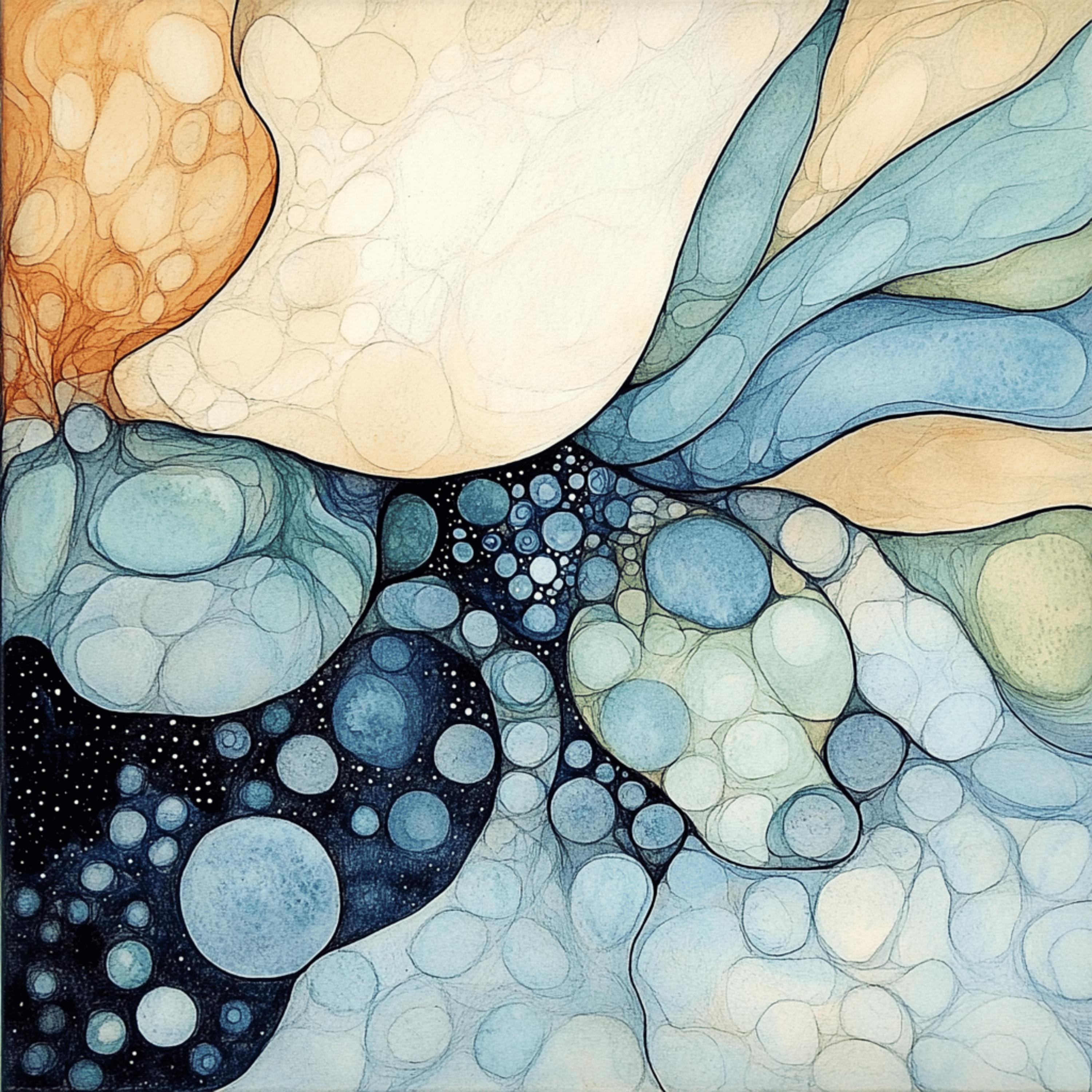 19 Abstract Pastel Blue Digital Artwork, Large Digital Wall Art, Modern Geometric Art, Square Abstract Poster, Unique Home Decor, Modern Art