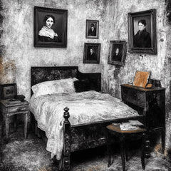 12 Gothic Bedroom Charcoal Artwork, 12 Digital Images Set, Large Square Poster, Grunge Room Wall Decor, Dark Aesthetic Art Prints