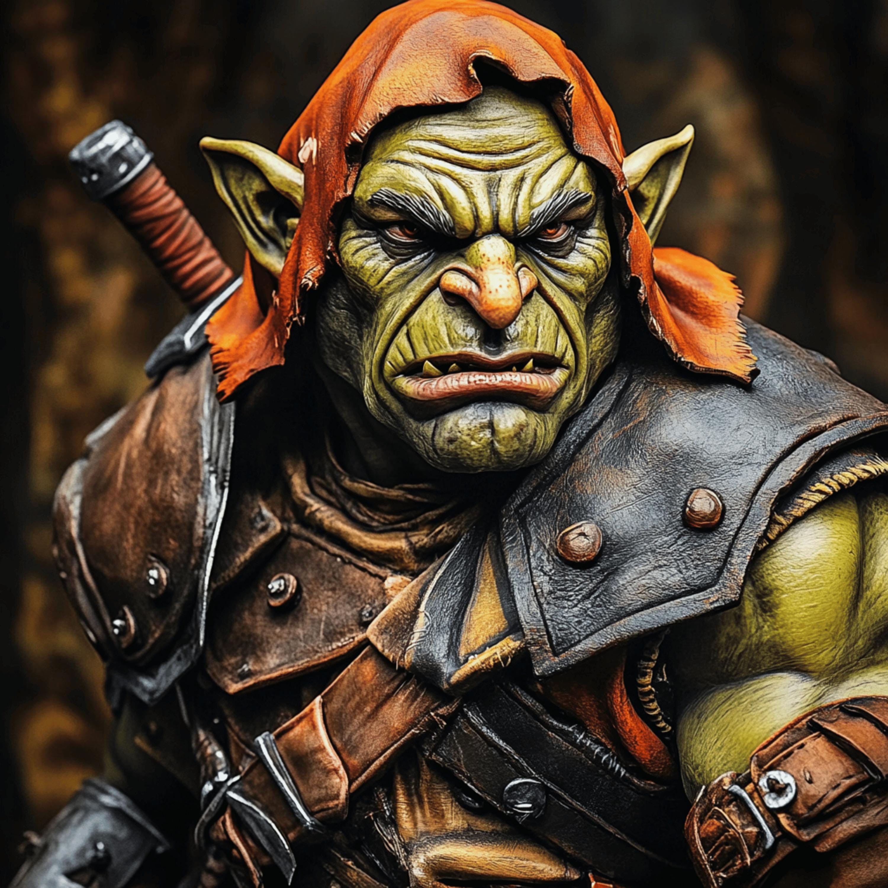 12 Digital Goblin Art Poster, Troll Sci-Fi Wall Decor, Futuristic Goblin Print, Large Square Goblin Image, 12 Digital Goblin Art