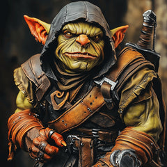 12 Digital Goblin Art Poster, Troll Sci-Fi Wall Decor, Futuristic Goblin Print, Large Square Goblin Image, 12 Digital Goblin Art