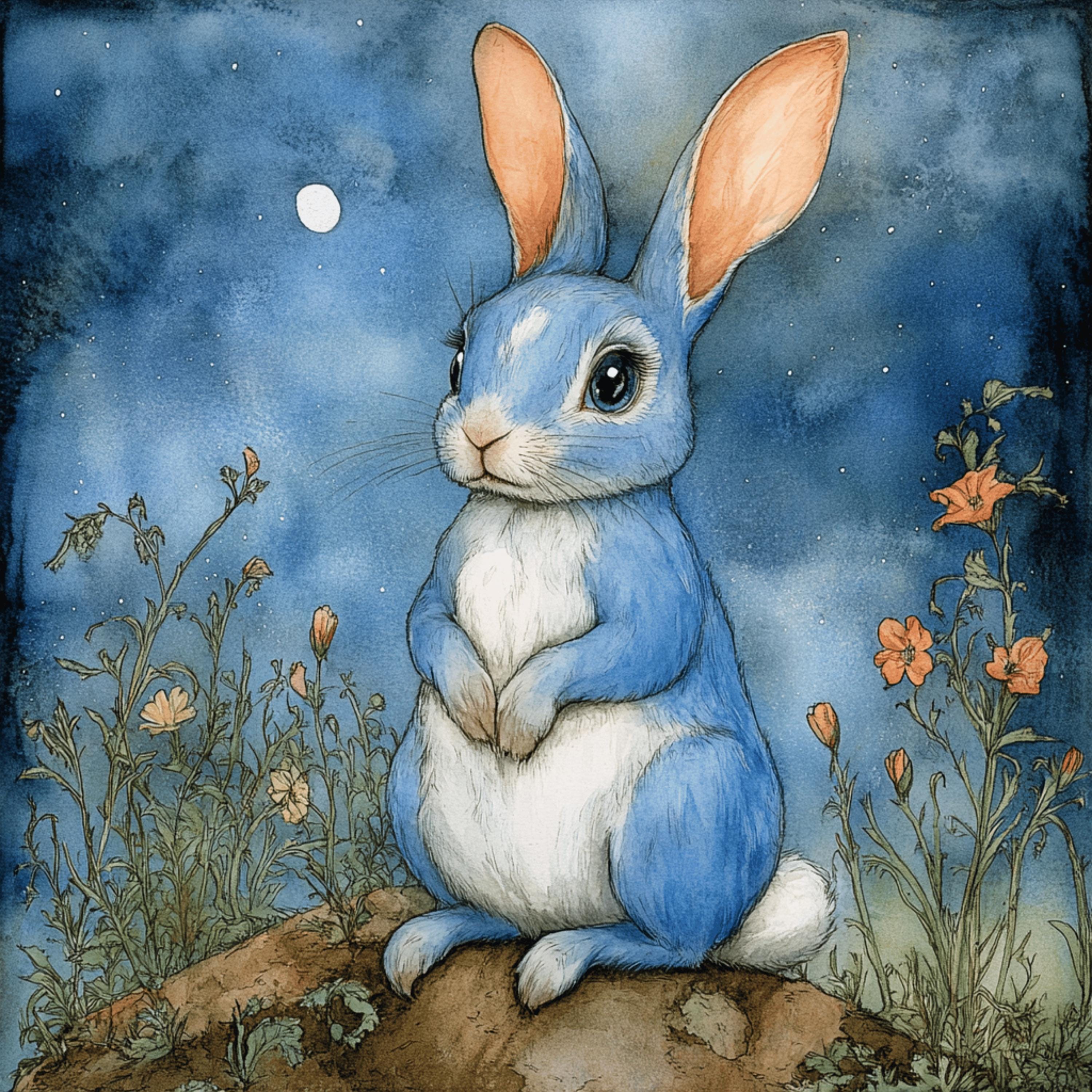 11 Easter Bunny Poster Digital Images Rabbits Spring Equinox Art Large Square Art Poster Ostara Decor