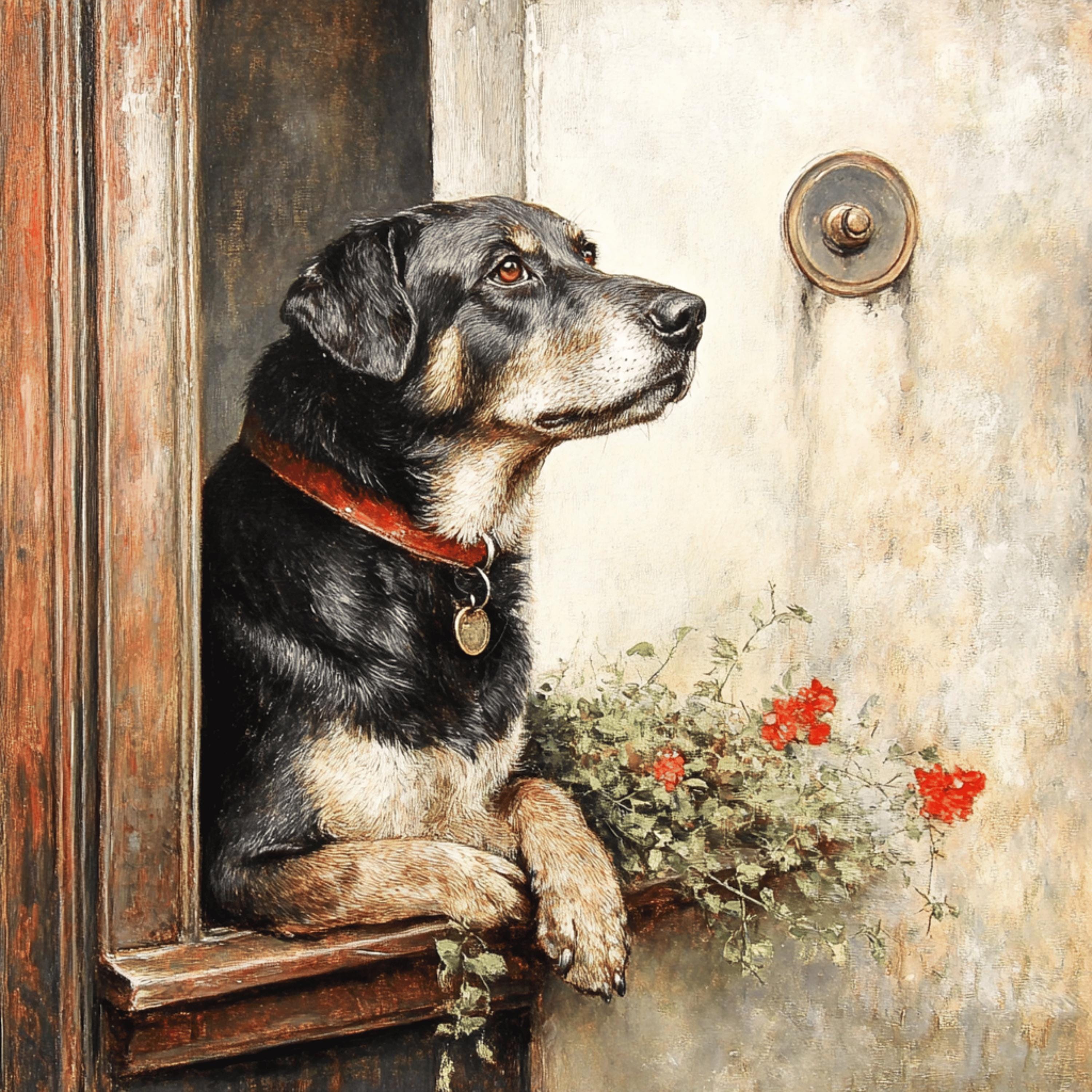 15 Dog Poster, Large Square Pet Art, Digital Dog Wall Decor, 15 Digital Images, Pet Lover Gift, Large Dog Print, Dog Themed Digital Art