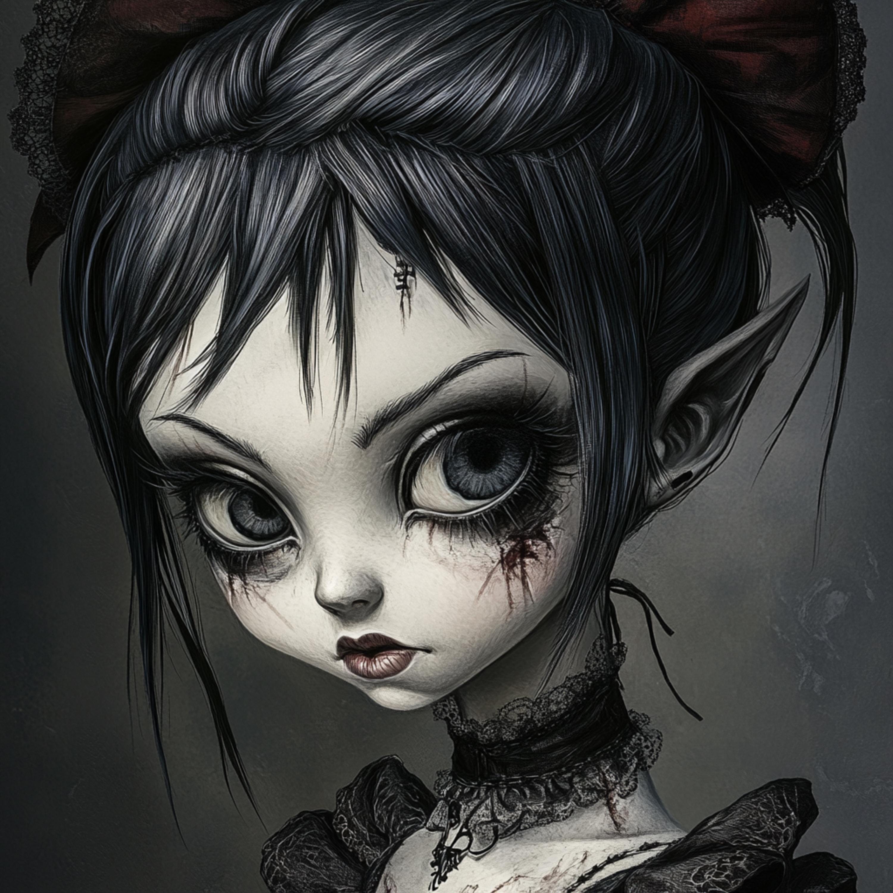 19 digital images, living doll, dead dolly, large square artwork, horror poster, halloween decor, spooky wall art, creepy prints