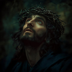16 Portrait of Jesus Christ, Christian Art, Easter Poster, Religious Art, Large Square Artwork, Digital Download, Wall Décor Art