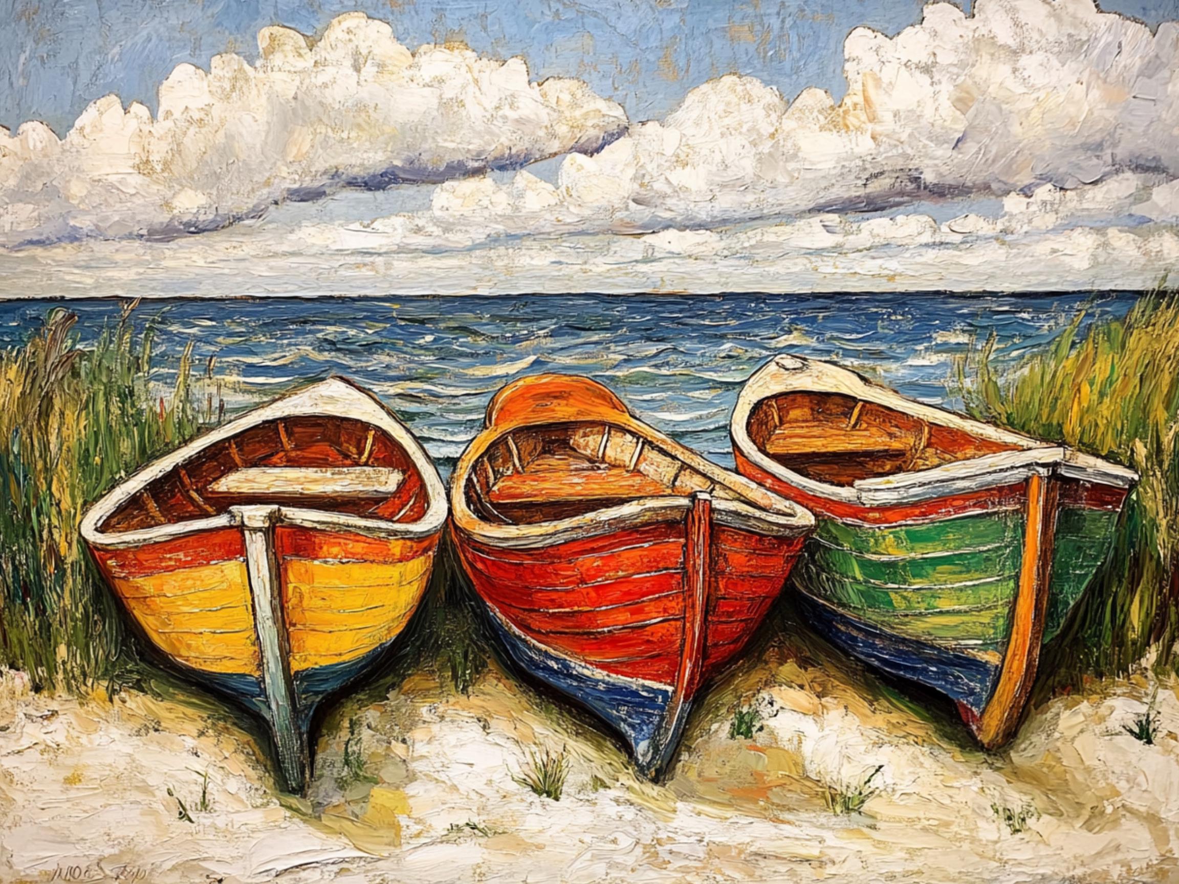 30 Coastal Seaside Boat Paintings, Ocean Art Large Poster, Fine Art Print, Digital Download, Old Masters Style, Beach Wall Decor