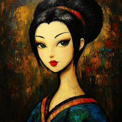30 Vintage Glamour Portrait Collection, Expressive Oil Painting Style, Bold Dramatic Aesthetic Art, Digital Images, Large Square Artwork