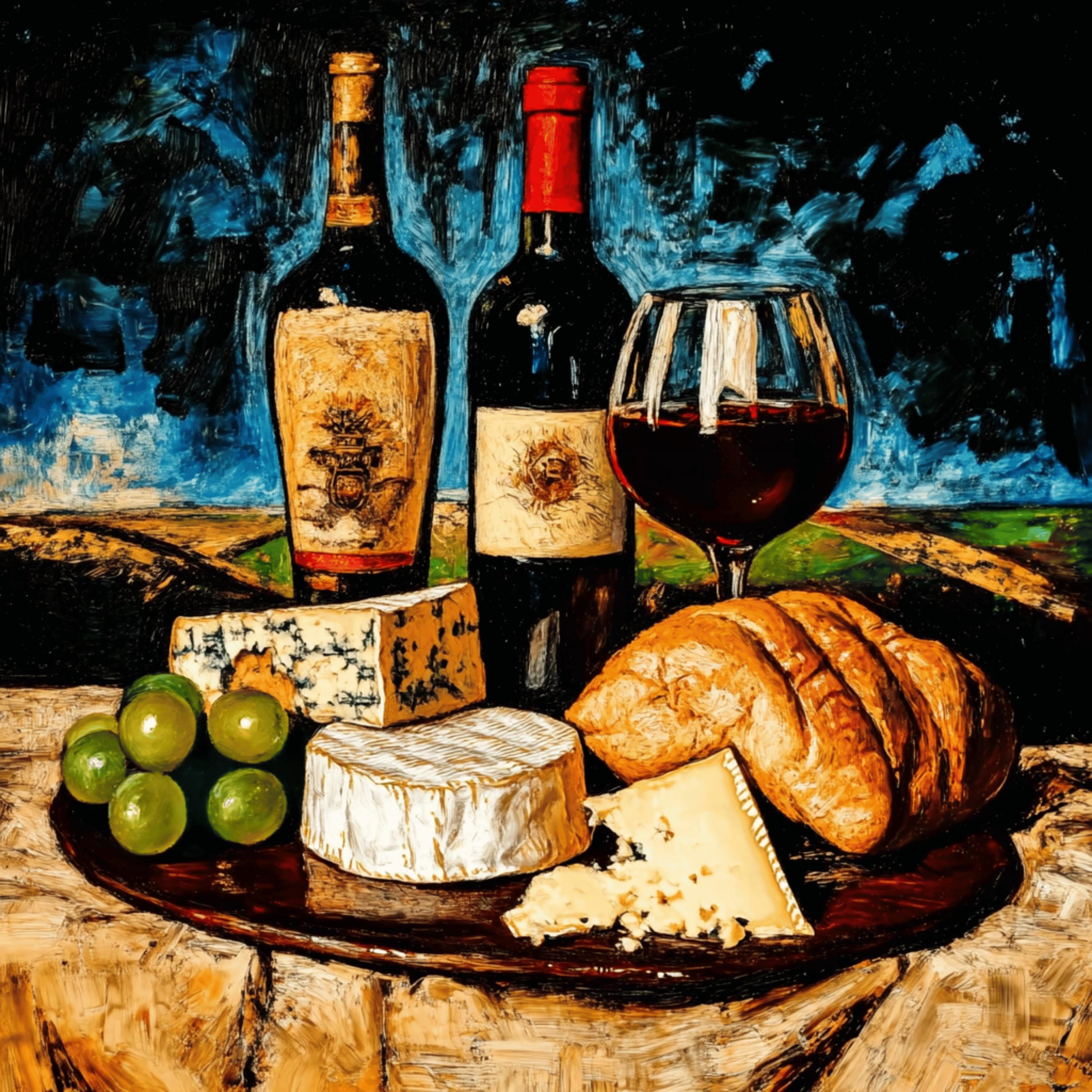 22 Still Life Digital Images, Cheese Wine Fruit Artwork, Oil Painting, Large Square Wall Art Poster, Kitchen Dining Room Wall Decor
