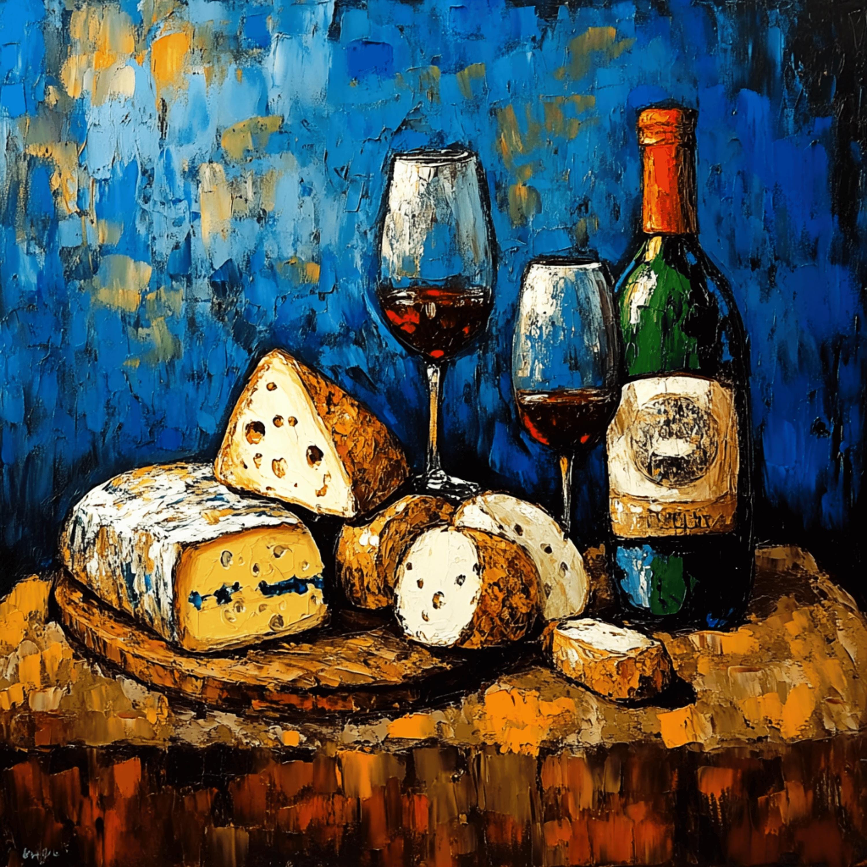 22 Still Life Digital Images, Cheese Wine Fruit Artwork, Oil Painting, Large Square Wall Art Poster, Kitchen Dining Room Wall Decor