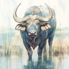 35 digital images Buffalo Of Various Species large square artwork poster animal wildlife wall art collection decor