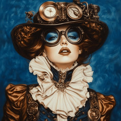 80 Steampunk Digital Images Set, Steampunk Art Prints, Retro-Futurism Neo-Victorian Sci-Fi, Clockwork Fantasy Art Bundle