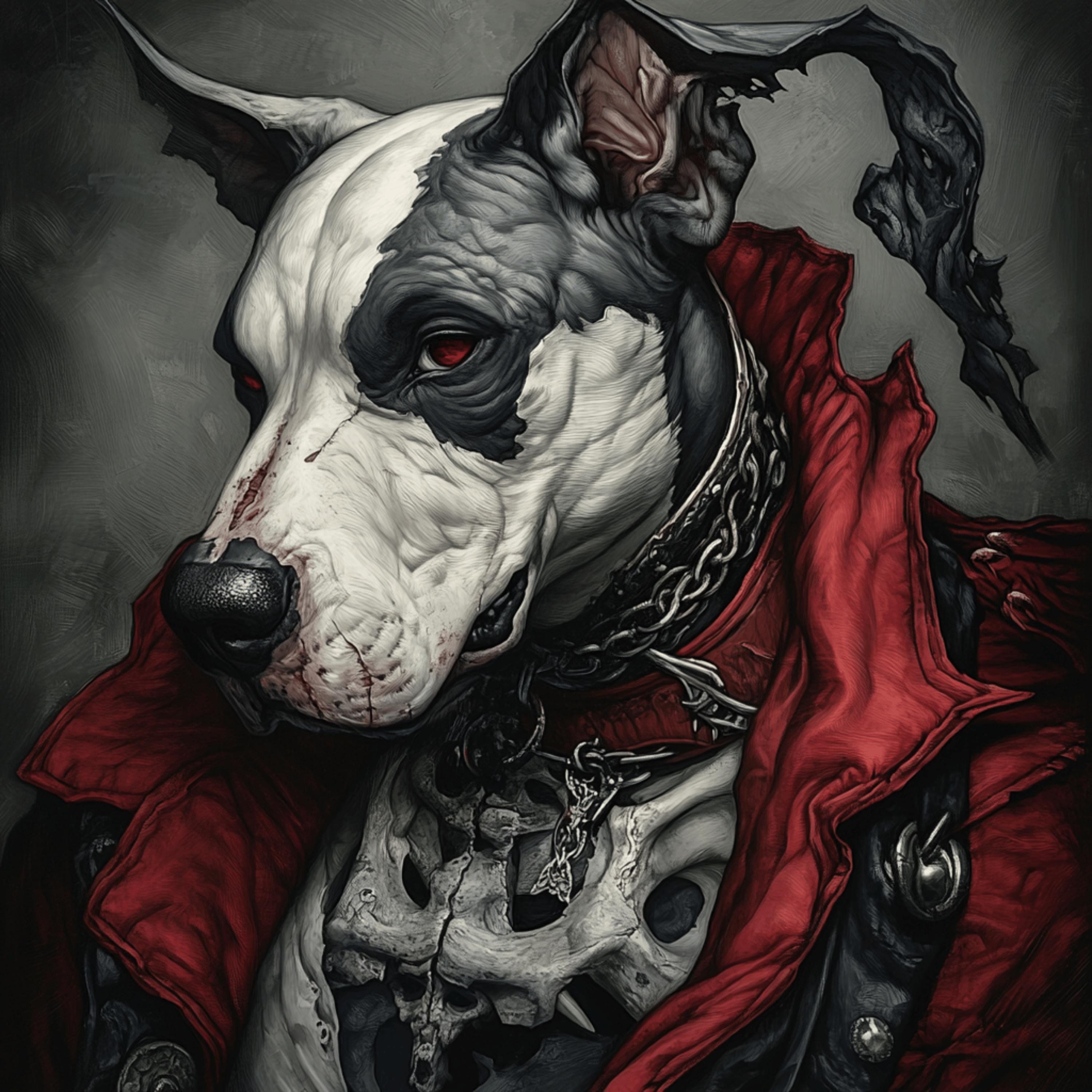 100 Horror Hell Dog Cat Dinosaur Skeleton Vampire Skull Satan Mummy Digital Images, Large Square Art Prints, Creepy Poster